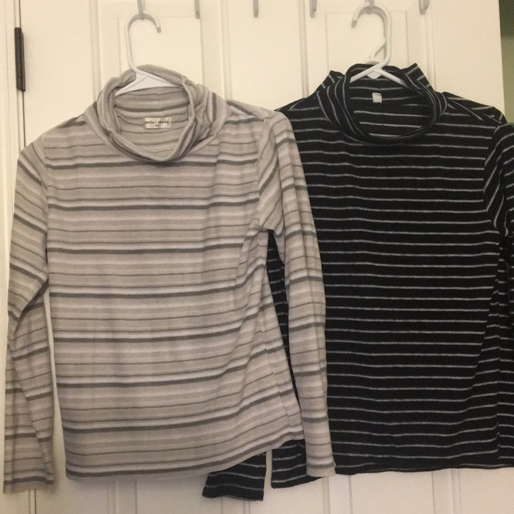 Long sleeve polo neck shirt